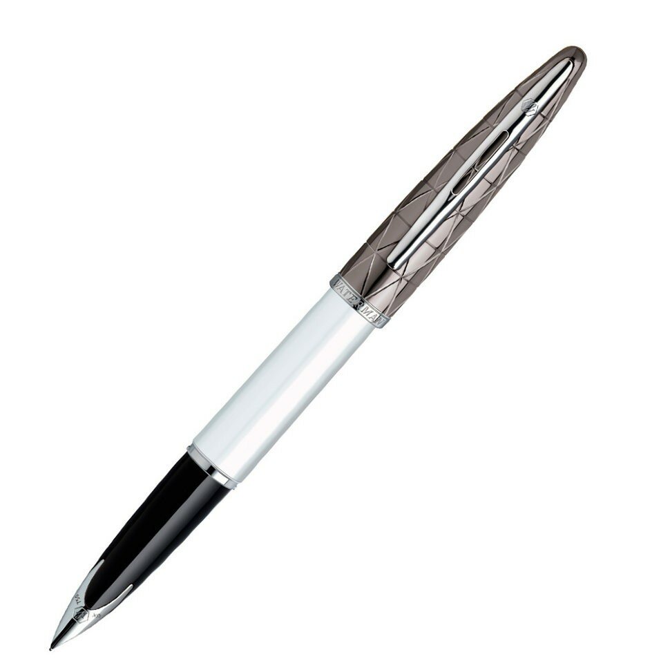 Перьевая ручка Waterman Carene Contemporary White ST S0944640 (серебристо-белая)