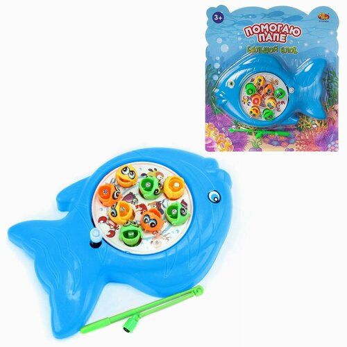Игра настольная ABtoys Помогаю Папе Рыбалка Большой улов заводная синяя PT-01404синяя 163₽