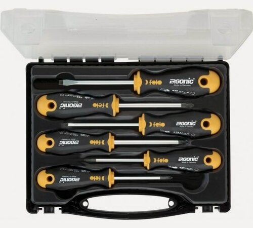 Изображение товара Набор отверток Felo Ergonic 6 шт в кейсе