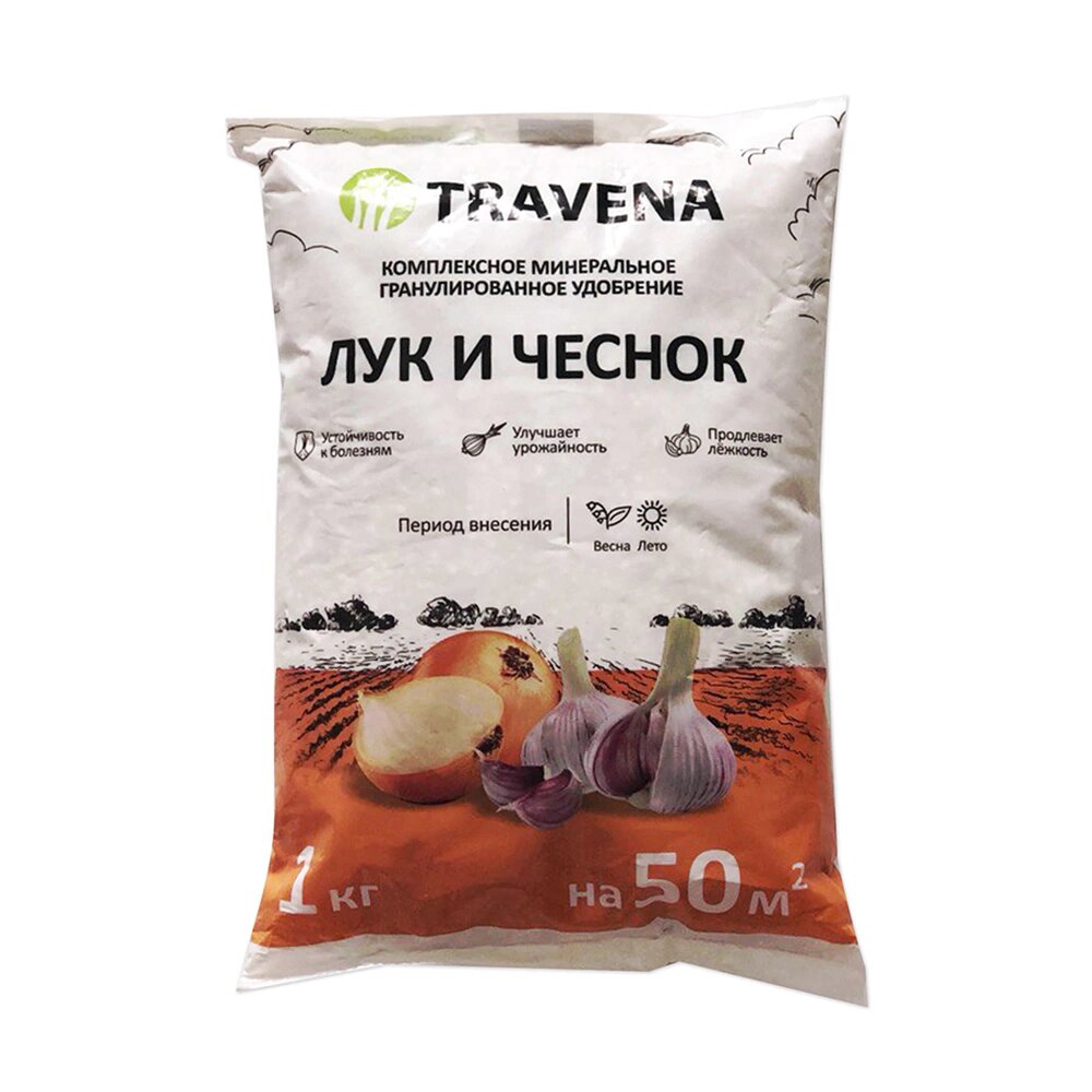 Удобрение минеральное для лука и чеснока TRAVENA 1 кг