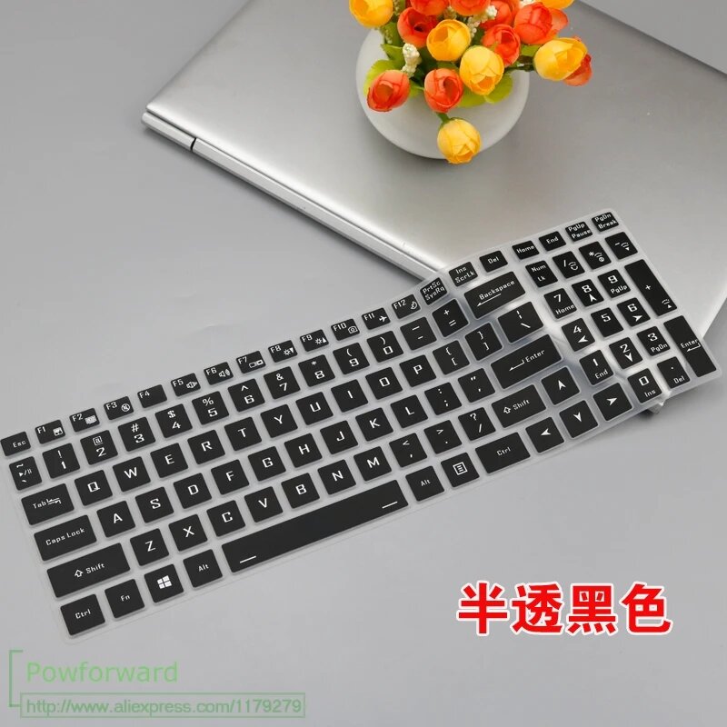 Для Machenike Machcreator A/Machenike Machcreator E Gen 11 Intel (15,6 дюйма) силиконовый чехол для клавиатуры ноутбука, защитная оболочка, black