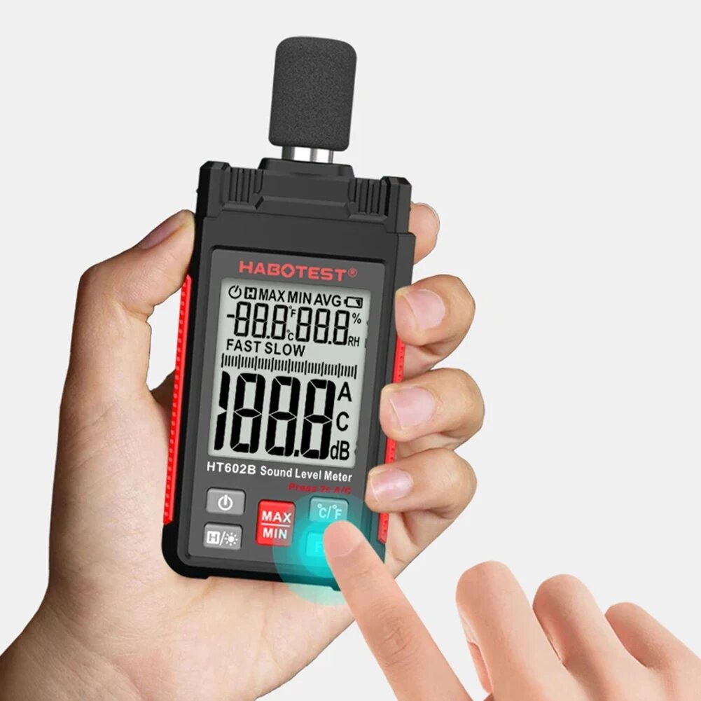 Шумомеры Цифровой шумомер alloet, HT602B
