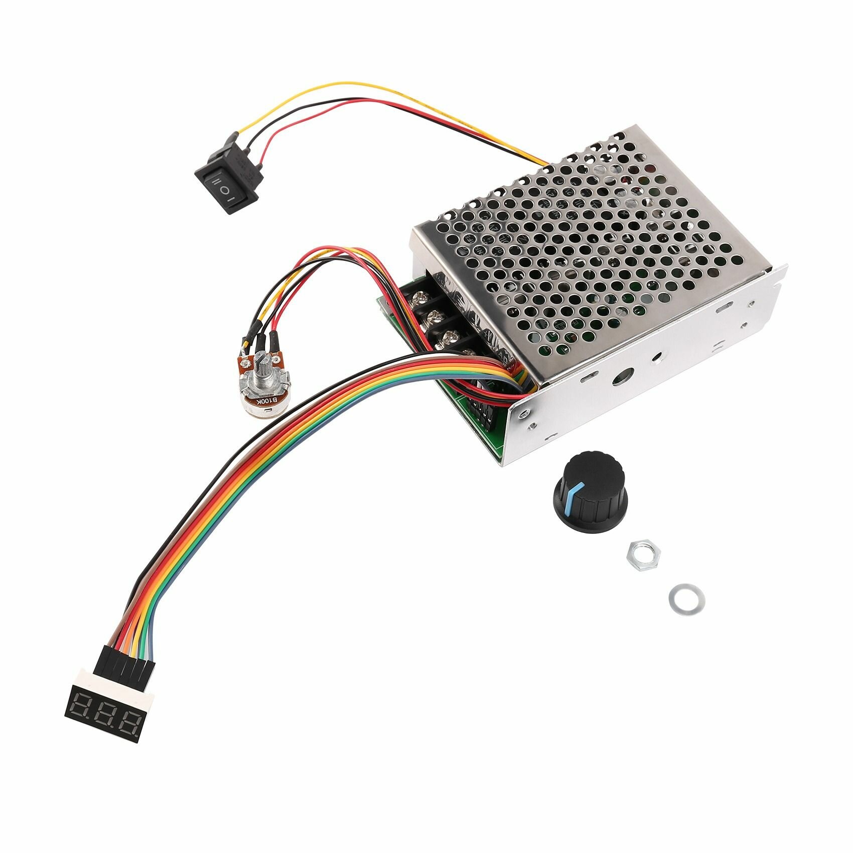 DC 10-55V 60A Регулятор скорости двигателя постоянного тока PWM 12V 24V 48V 2000W MAX 100A Реверсивный потенциометр - арт. I395900,1