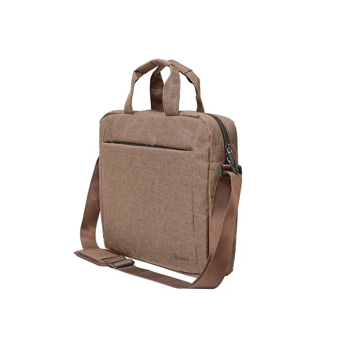 Сумка для ноутбука Lamark 15.6", полиэстер, коричневая - фото №1
