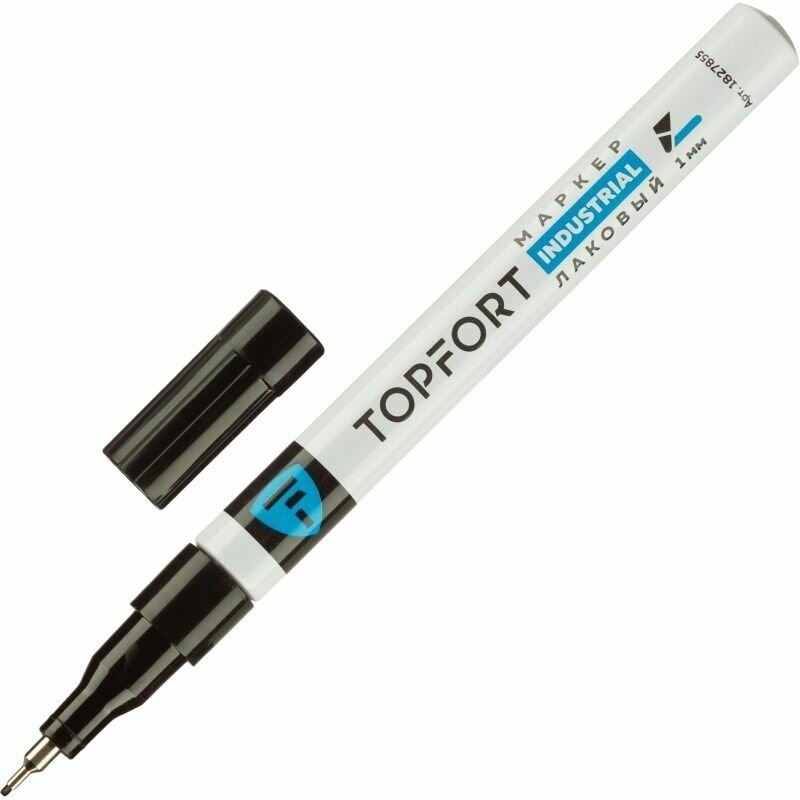 Маркер Topfort "Industrial", лаковый, 1 мм, черный (ZP1103)
