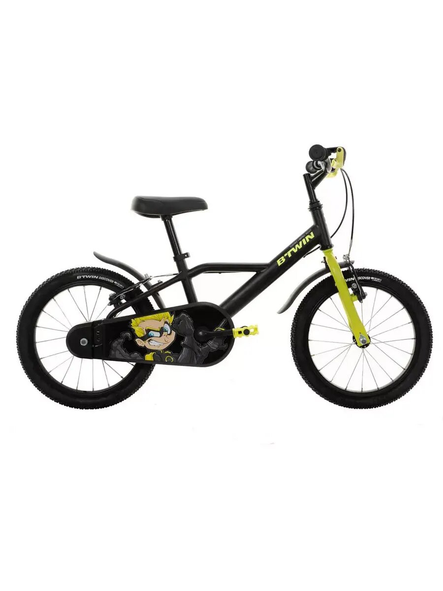 Велосипед детский 16" черный Btwin DARK HERO 500