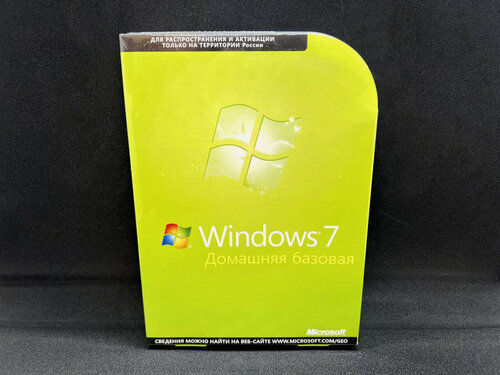 Изображение товара Операционная система Microsoft Windows 7 Домашняя Базовая (Home Basic) Russian DVD F2C-00545/F2C-01090