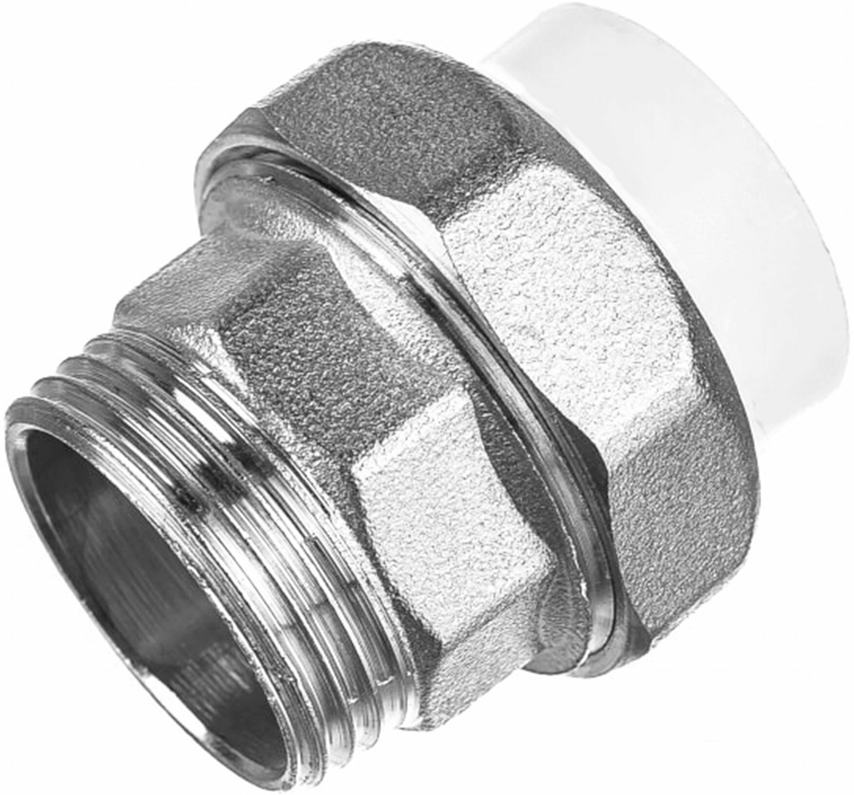 Муфта полипропиленовая D25х1 2  PN25 НР разъемная  белая  РосТурПласт