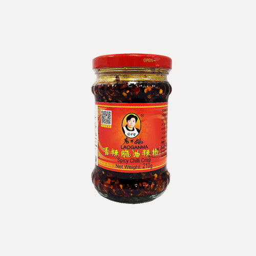 Изображение товара Соус острый Laoganma с хрустящим перцем чили Spicy Chilli Crips, 210 г