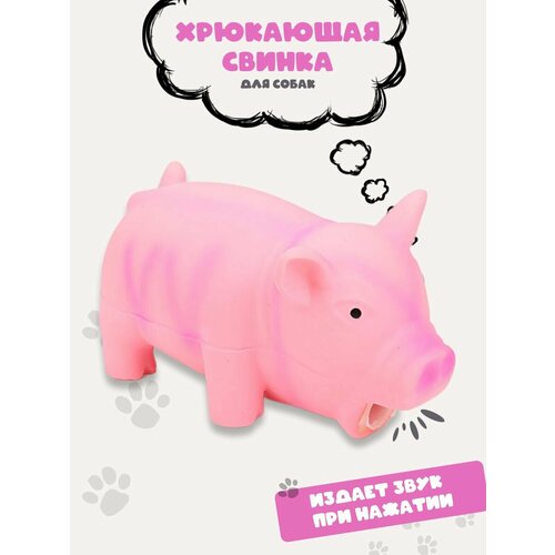 Игрушка для собак DRAKON IRG из латекса Поросенок хрюкающий, 16 см