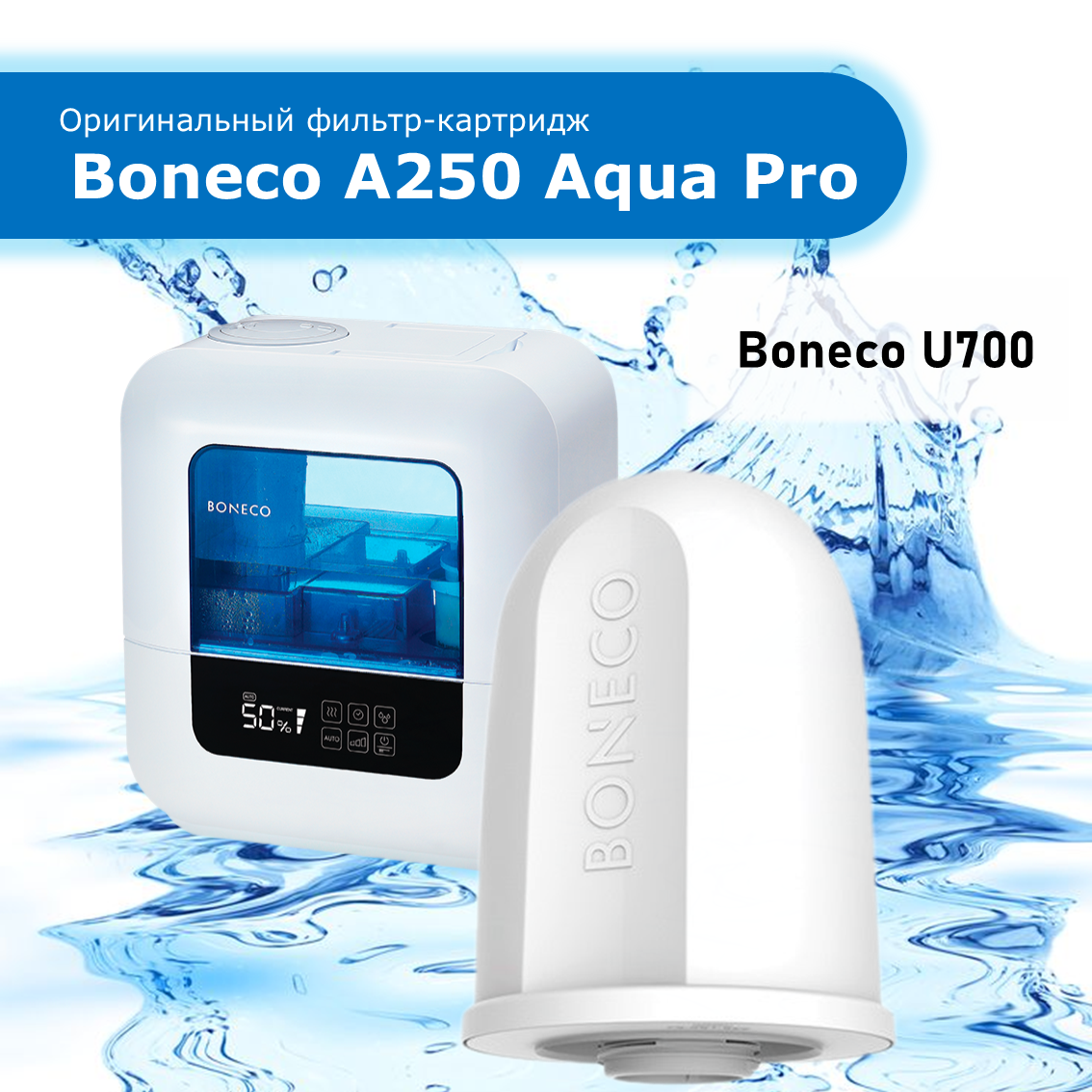 Оригинальный фильтр-картридж Boneco A250 Aqua Pro для увлажнителя воздуха Boneco U700