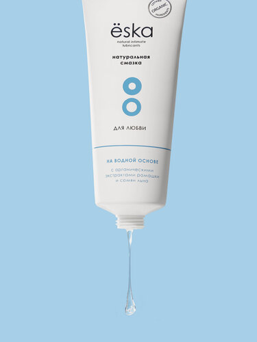 Изображение товара Натуральный лубрикант Ёska смазка интимная на водной основе без вкуса и запаха для всех видов любви, 75мл.