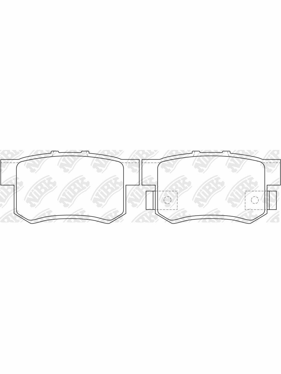 Колодки тормозные дисковые NIBK PN8397 перед/зад для ACURA, FIAT, GREAT WALL, HONDA и др.