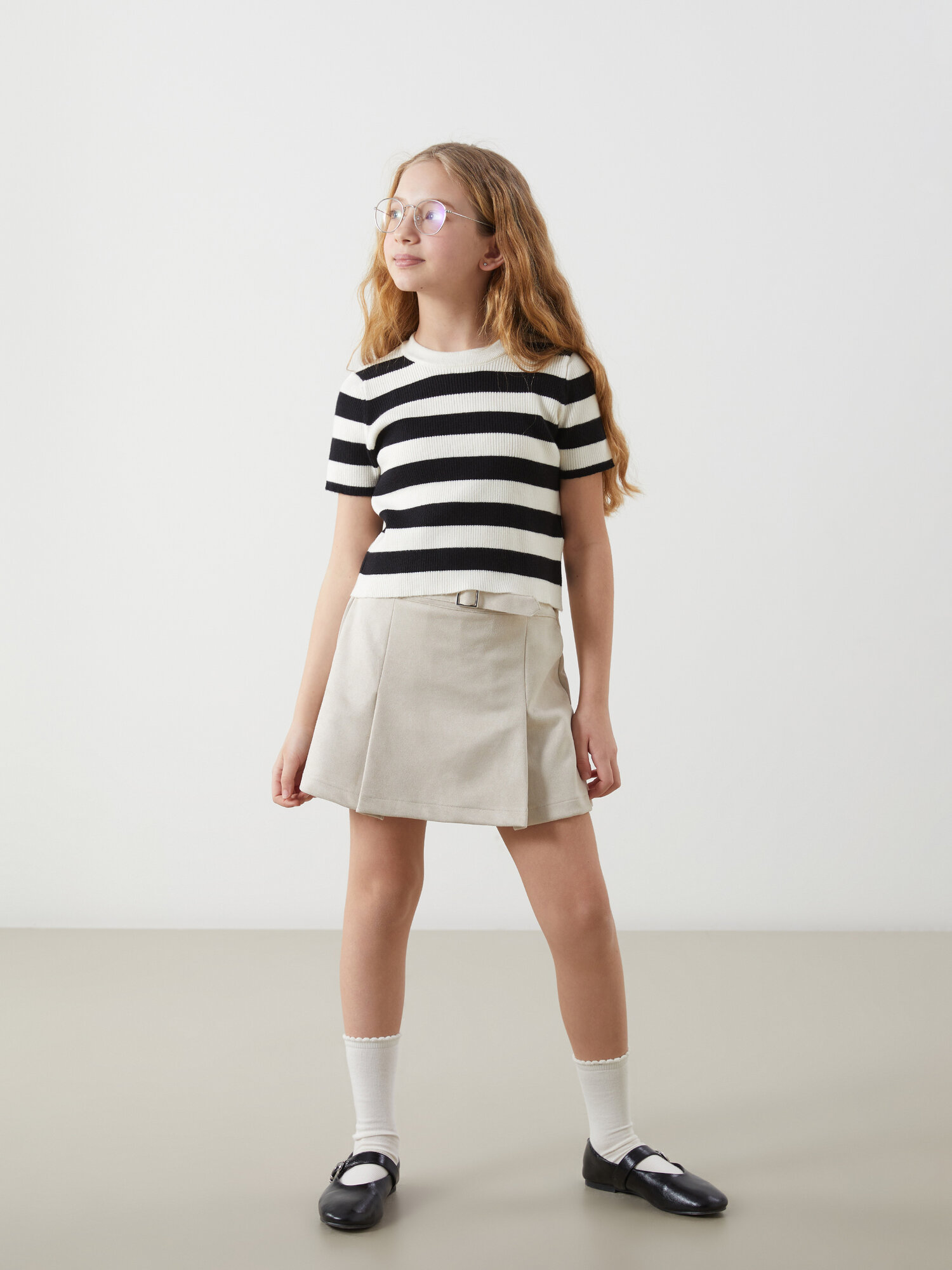 Юбка-шорты LC Waikiki размер 7-8 лет светло-бежевый