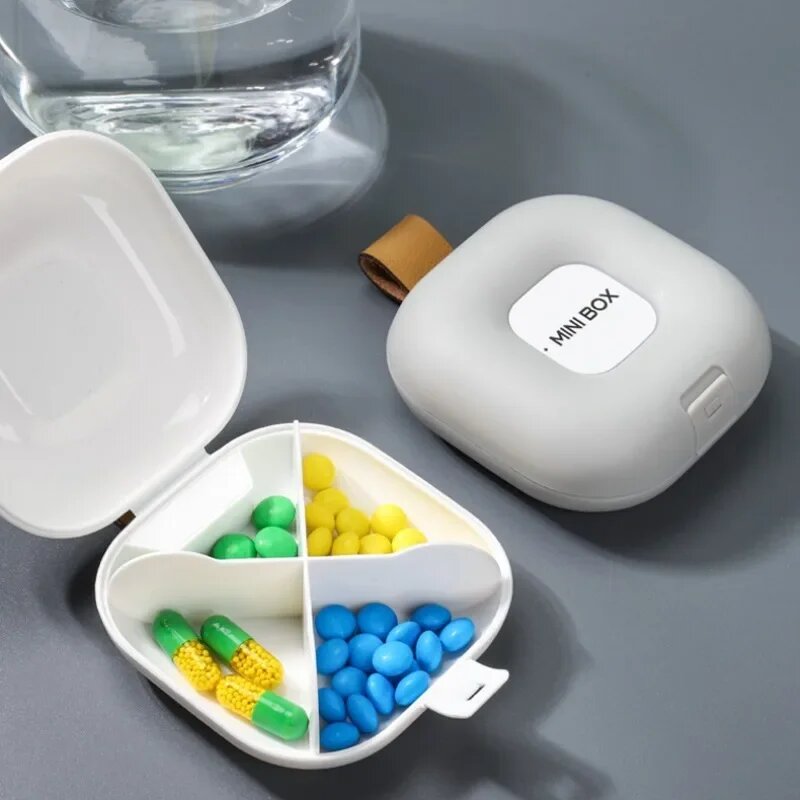 Изображение Органайзер для таблеток Xiaomi YOUPIN, компактный, портативный, белый