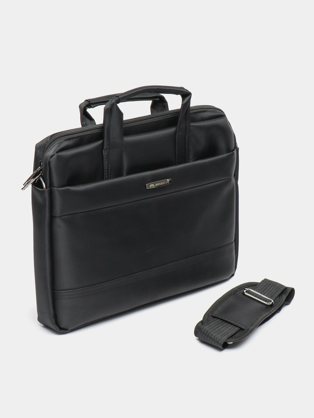 Универсальная сумка для ноутбука, водонепроницаемая, деловой стиль для мужчин и женщин, портфель, черный