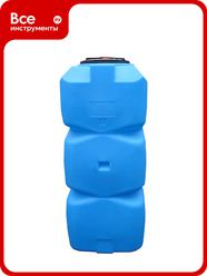 Танк анион 800 л вертикальный с фланцем и крышкой с клапанами, со сливом Т800ВФК2З