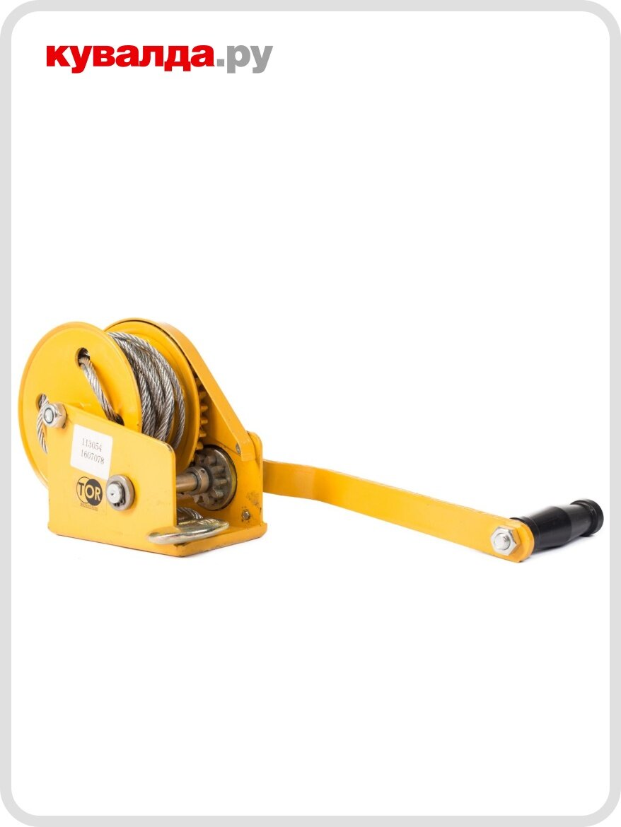 Лебедка барабанная TOR BHW-1200 г/п 05 т длина троса 10 м 113054
