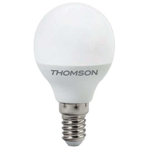 фото Thomson лампа светодиодная диммируемая thomson e14 6w 4000k шар матовая th-b2154