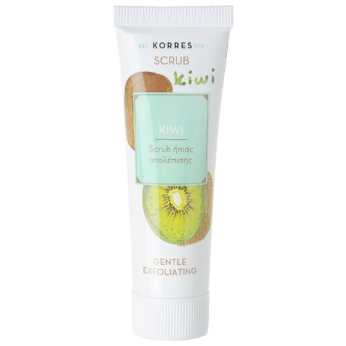 фото Korres скраб для лица kiwi gentle exfoliating scrub 18 мл