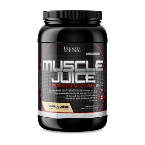 Гейнер Ultimate Nutrition Muscle Juice Revolution, 2120 г, ванильный крем гейнер ultimate nutrition muscle juice revolution 2120 г банан