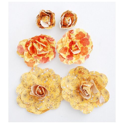 фото 2822-sb набор бумажных цветов "шафран" белоснежка