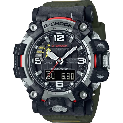 Наручные часы CASIO, зеленый наручные часы casio g shock gwg 2000 1a1 carbon mudmaster чёрный размер one size