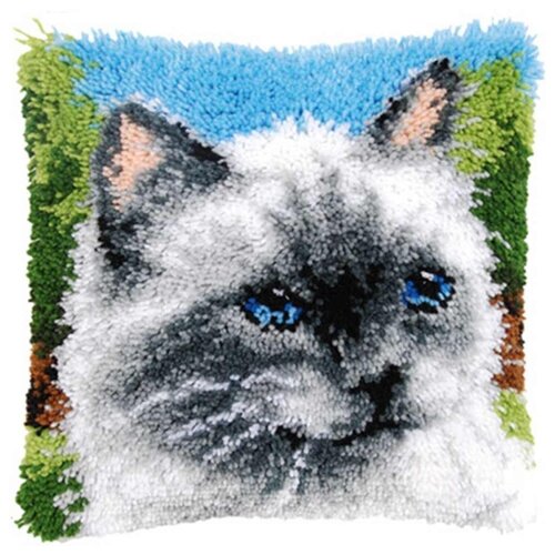 фото Vervaco Набор для вышивания Сиамская кошка 40 x 40 см (0146067-PN)