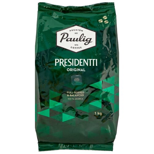 фото Кофе в зернах Paulig Presidentti Original, арабика, 1 кг