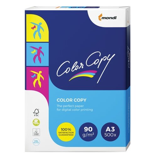 Бумага Color Copy A3 Office 90 г/м², 500 л, белый бумага для цветной лазерной печати color copy а4 120 г кв м 250 листов 1 шт