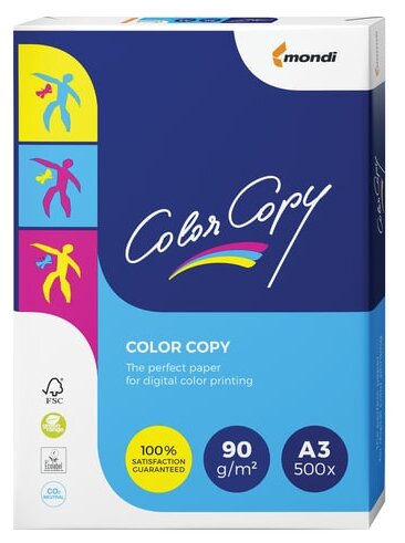 Бумага для цветной лазерной печати Color Copy формат А3, 90г/кв. м (500 листов)