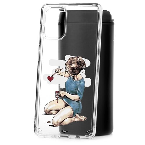 фото Чехол на samsung galaxy a71 kruche print рисуя любовь