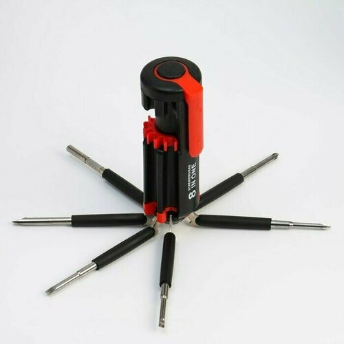 фото Фонарь многофункциональный, мультитул 8 в 1 "100 % мужик", 12 х 4 см, 3 ааа promarket