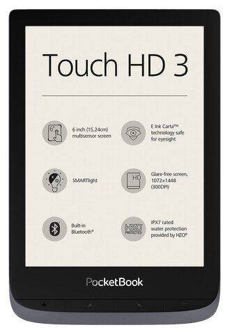 Электронная книга POCKETBOOK 632 Touch HD 3 grey