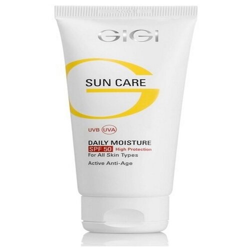 GIGI Sun Care Daily Moisture SPF 50 Крем солнцезащитный 75 мл крем для лица gigi sun care daily moisture spf 30 солнцезащитный для жирной кожи 75 мл