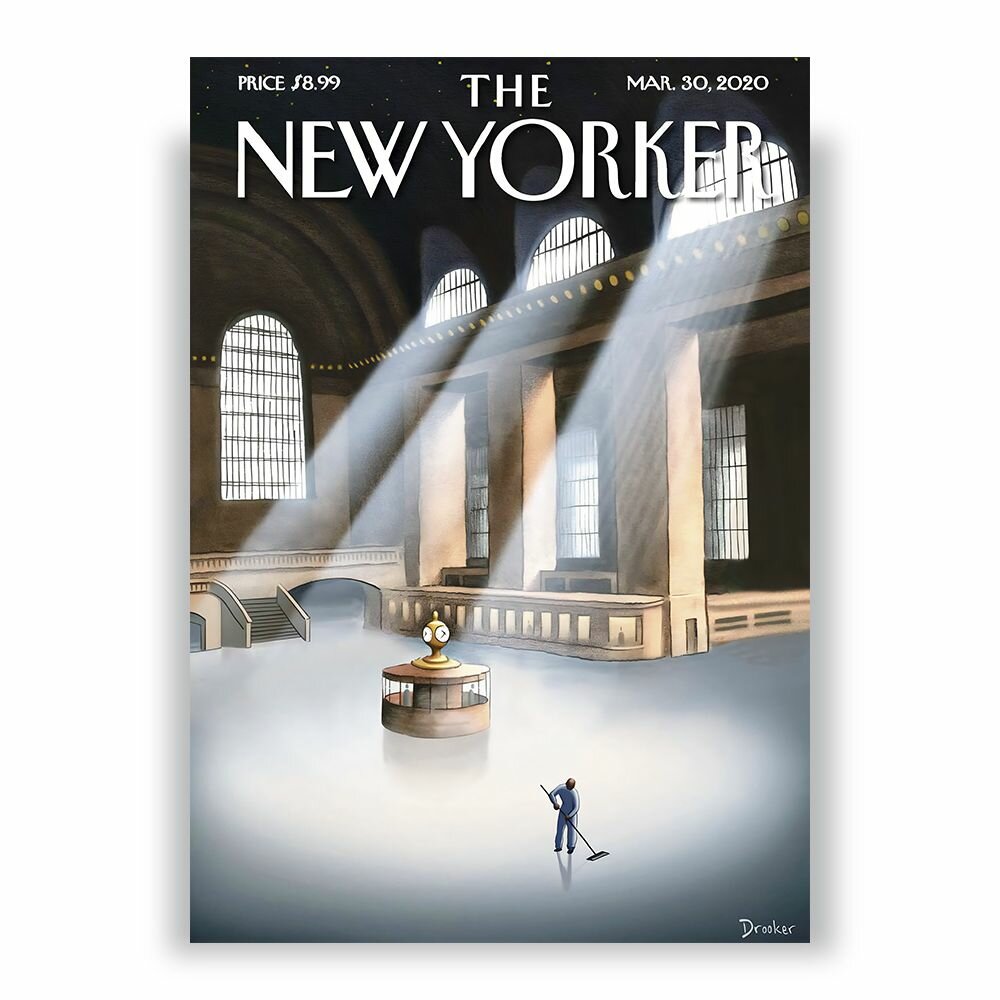 Обложка The New Yorker (Нью-Йоркер) от 30 марта 2020 года, 21 x 30 см в тубусе
