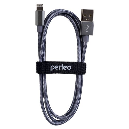 Кабель для iPhone PERFEO USB - 8 PIN Lightning серебро длина 3 м. I4306 30 010 747 16088616 perfeo кабель lightning 1м perfeo i4603 круглый черный