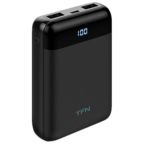 Портативный аккумулятор TFN Mini LCD 10000 мАч, черный