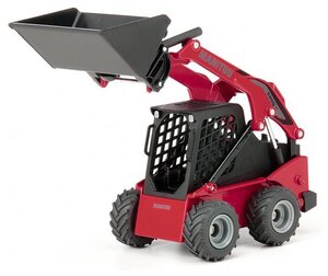 Погрузчик Siku Manitou 3300V с бортовым поворотом (3049) 1:32, 14.3 см, красный/черный