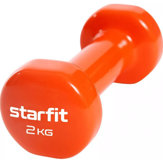 Гантель Starfit Core DB-101 2 кг виниловая, оранжевый