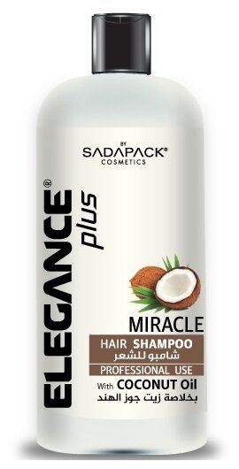 Elegance Plus шампунь Miracle для волос с кокосовым маслом, 500 мл