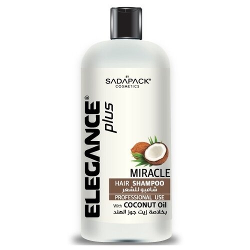 Elegance Plus шампунь Miracle для волос с кокосовым маслом, 1000 мл