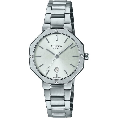 фото Наручные часы casio часы casio sheen she-4543d-7auer, серебряный