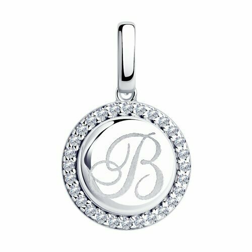 фото Подвеска из серебра буква в jewel cocktail