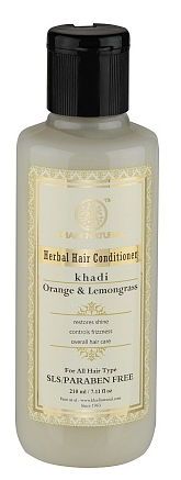 Khadi кондиционер для волос Orange and Lemongrass Апельсин и Лемонграсс, 210 мл