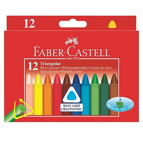 Мелки восковые Faber Castell 12цветов 120010