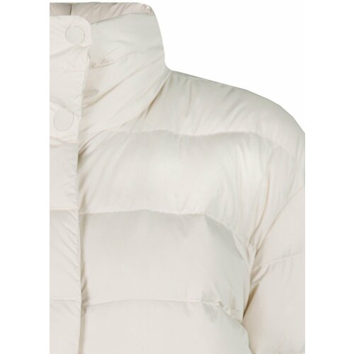 фото Куртка woolrich, средней длины, силуэт свободный, карманы, без капюшона, размер s, белый