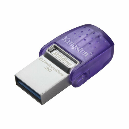 Флеш-память Kingston microDuo 3C G3, 256 Гб, USB 3.2  & USB Type-C и Type-A