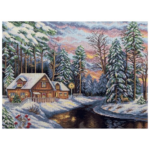 фото Panna набор для вышивания золотая серия ps-1755 тихий сочельник