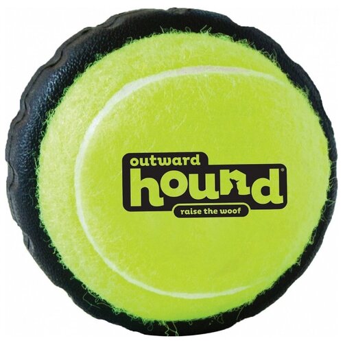 фото Мячик для собак petstages теннисный с шиной (67712) зеленый